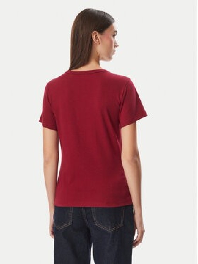 HUGO T-Shirt Deloris 50512002 Czerwony ciemny Slim Fit