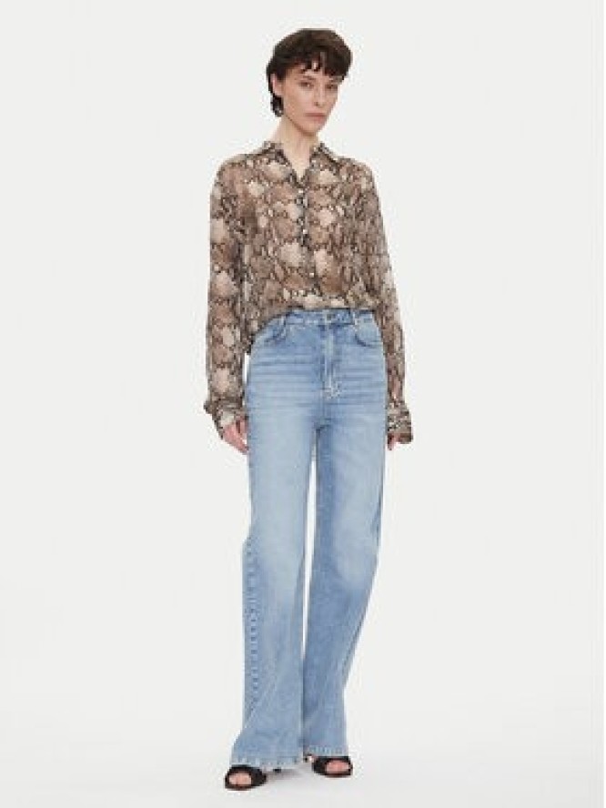 HUGO Koszula The Boyfriend 50539779 Brązowy Oversize