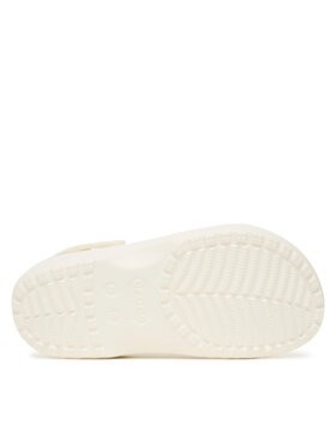 Crocs Klapki Classic Floral Cut-Out Clog 210927 Écru