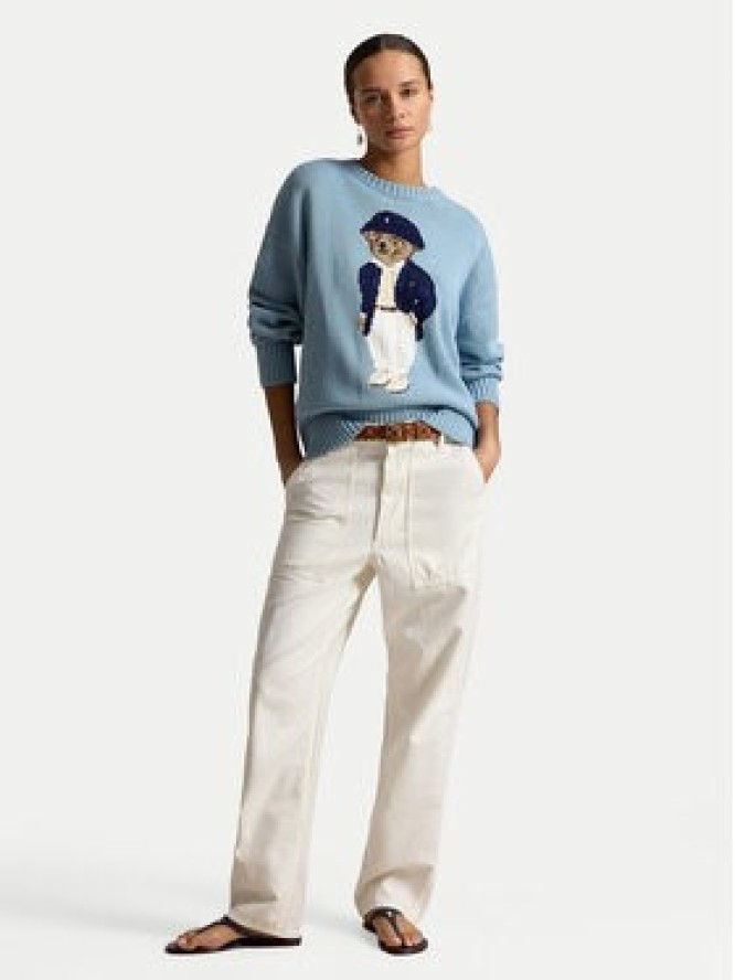Polo Ralph Lauren Sweter 211B17743001 Niebieski Regular Fit