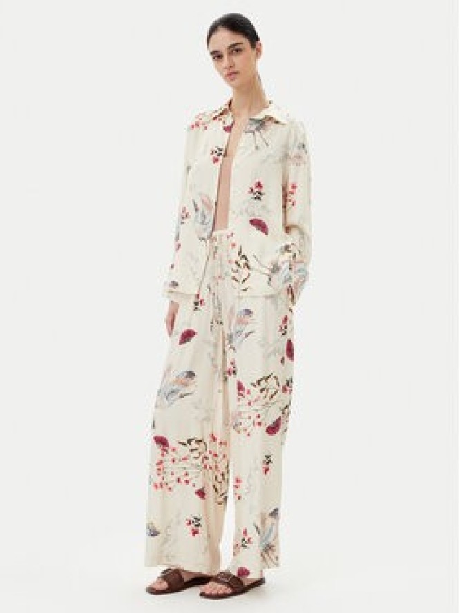 ViCOLO Spodnie materiałowe TD0814 Beżowy Relaxed Fit