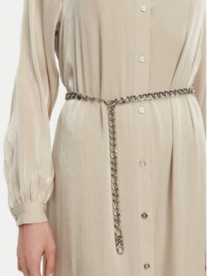 MICHAEL Michael Kors Sukienka koszulowa MS482CM8BB Beżowy Regular Fit