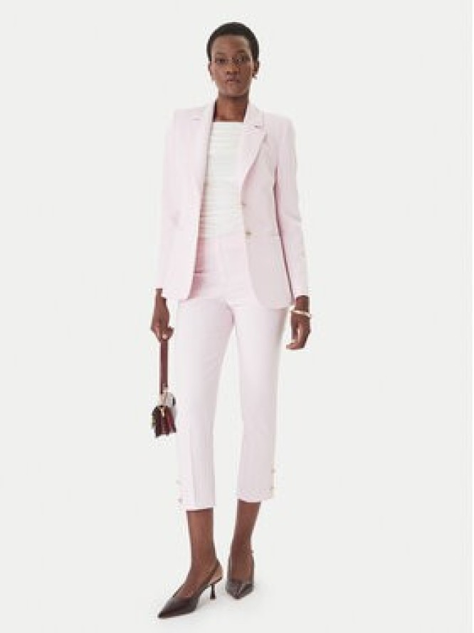 Rinascimento Spodnie materiałowe CFC0128641003 Różowy Slim Fit