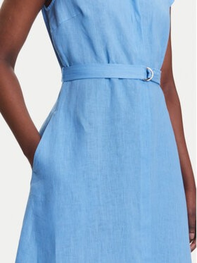 Marella Sukienka koszulowa Rodesia 2515221262 Błękitny Regular Fit