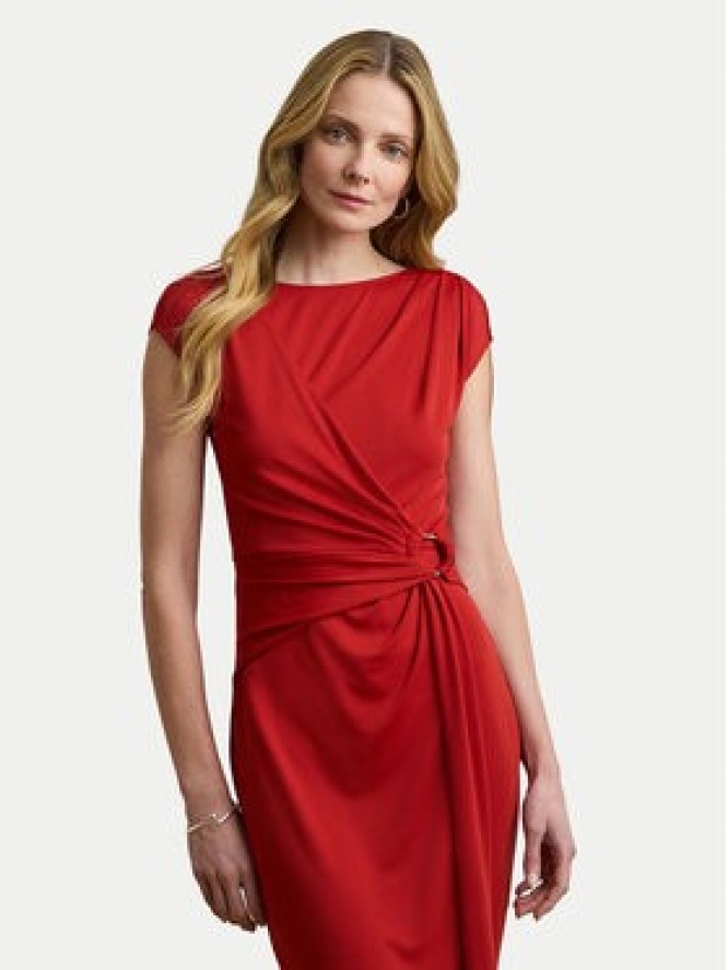 LAUREN RALPH LAUREN Sukienka koktajlowa 200973601002 Czerwony Slim Fit