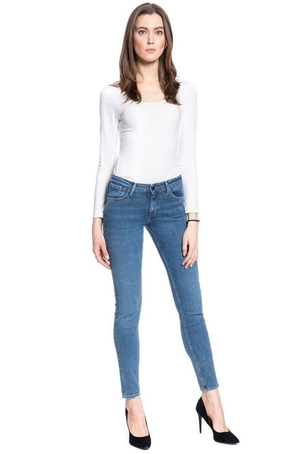 SPODNIE DAMSKIE LEE SCARLETT SELVAGE FAIR MID L526LY40 112111739