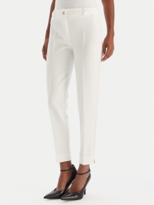 Maryley Spodnie materiałowe 25IB52Z/M17/43BC Biały Regular Fit