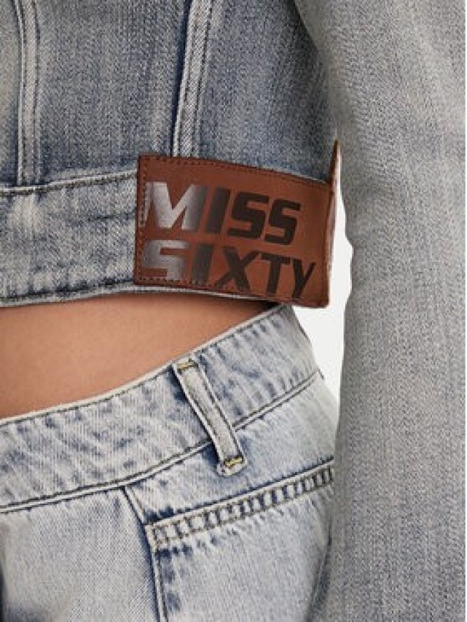 Miss Sixty Kurtka jeansowa 6S1WJ50100 Niebieski Slim Fit