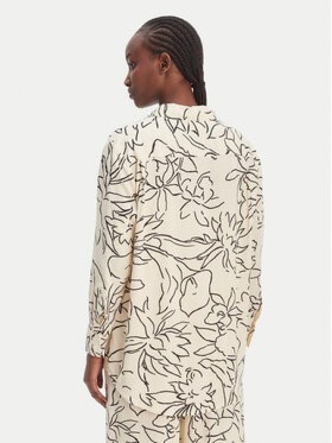 Seafolly Koszula Hothouse Flowers 55648-TO Écru Relaxed Fit