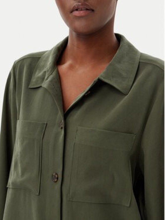 Tom Tailor Koszula 1045274 Zielony Regular Fit