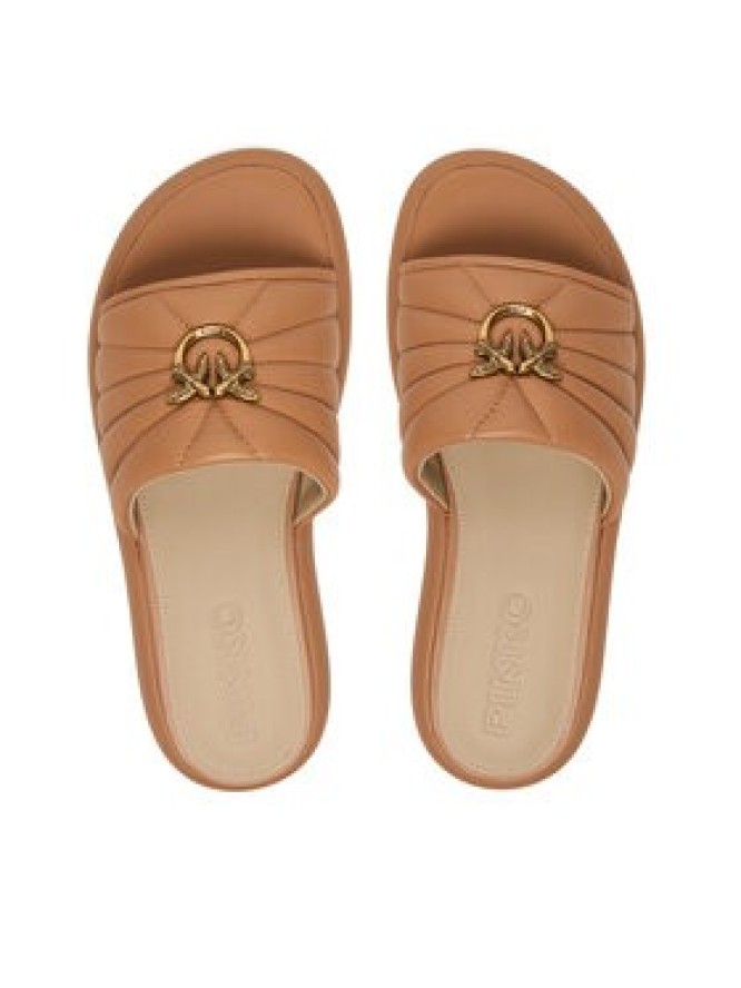 PINKO Klapki Fiona 03 SD0525 P003 Beżowy