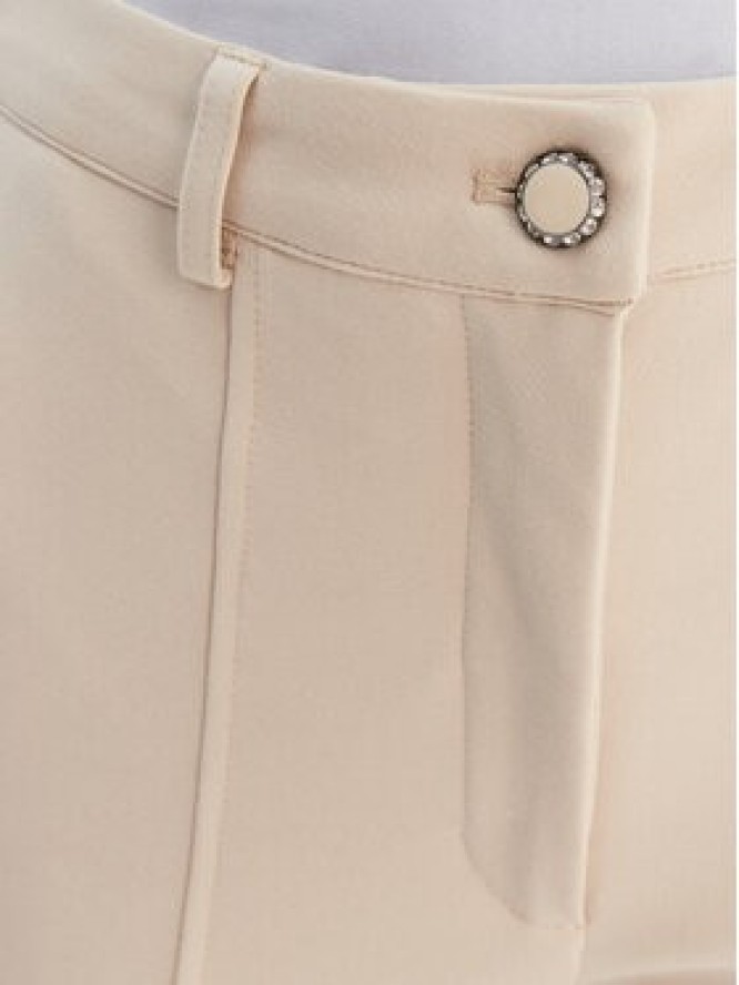 Guess Spodnie materiałowe W6RB11 KCMU2 Beżowy Straight Leg