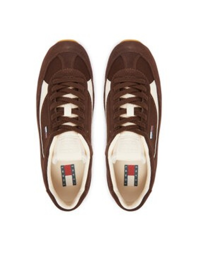 Tommy Jeans Sneakersy Archive '97 Lite Sued EN0EN02997 Brązowy
