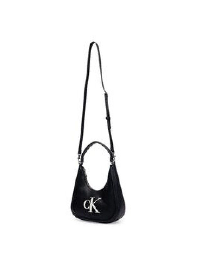 Calvin Klein Torebka Bold Ck Small Crescent LV04F3561G Czarny