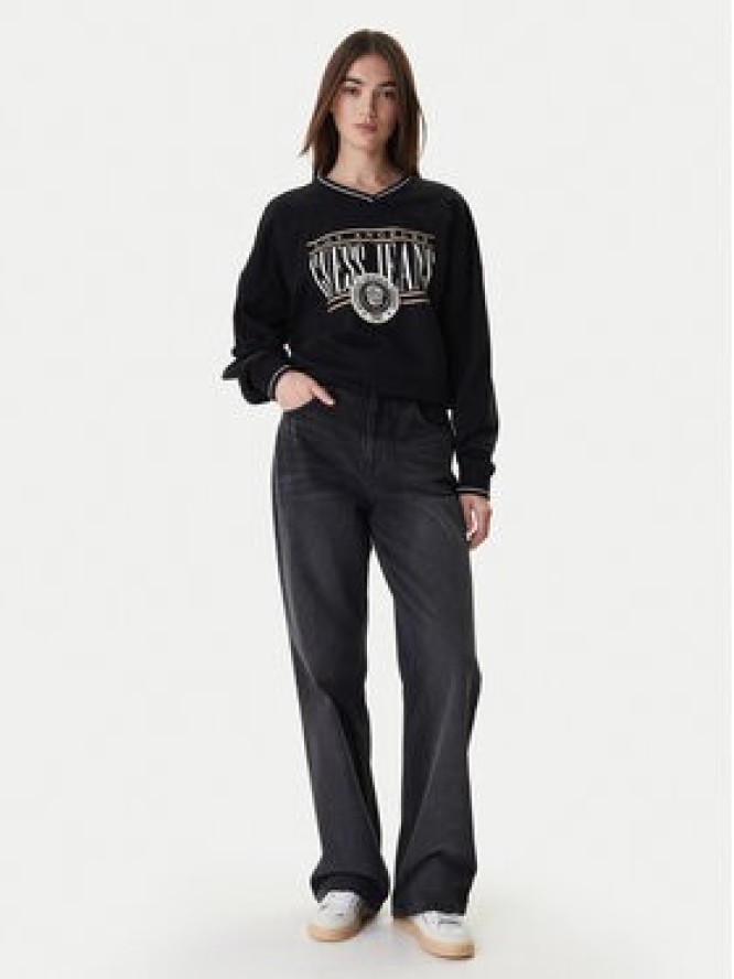 Guess Jeans Bluza W6RQ09 K68I4 Czarny Oversize