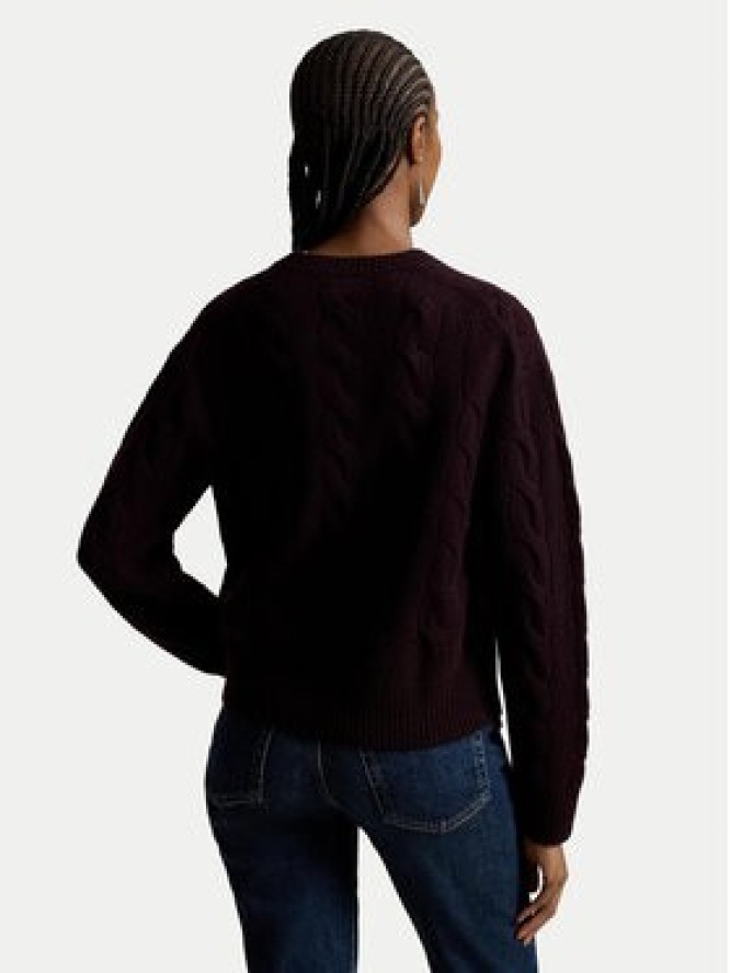 Polo Ralph Lauren Sweter 211A91216013 Fioletowy Straight Fit