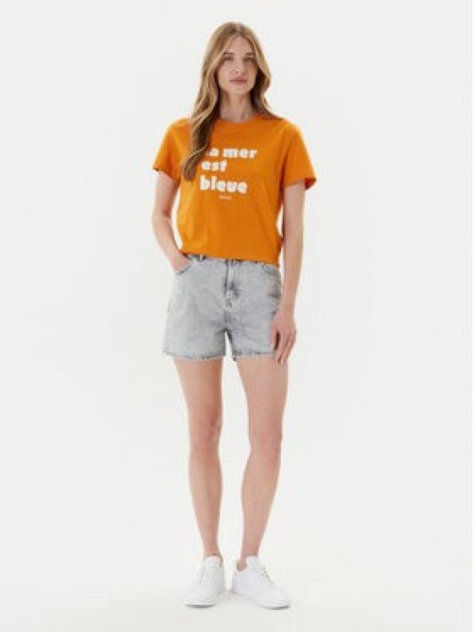 Mustang Szorty jeansowe Charlotte 1016558 Szary Mom Fit