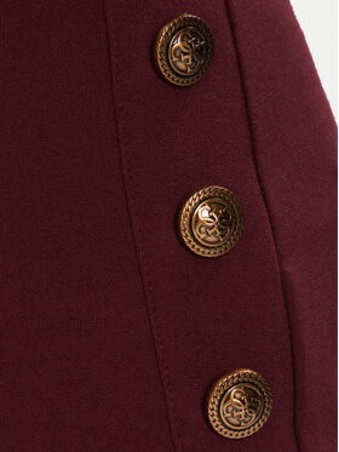 Guess Spodnie materiałowe W5BB16 KCMU2 Czerwony Flare Fit