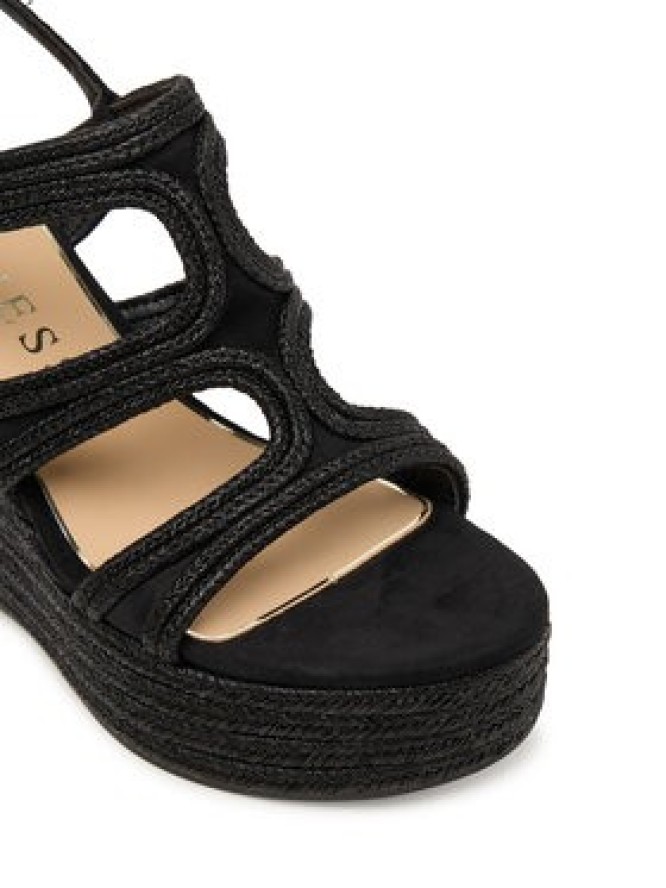 Guess Sandały FLJERS FAB04 Czarny