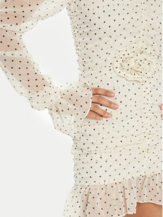 ROTATE Sukienka codzienna 113610 Biały Regular Fit