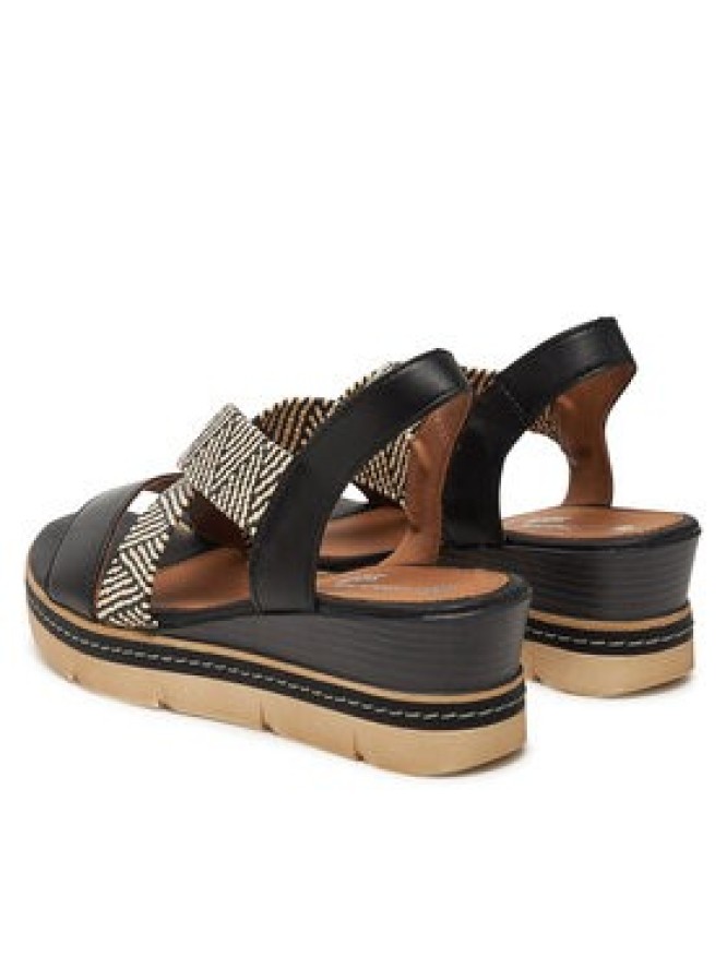 Remonte Sandały D2L54-03 Czarny