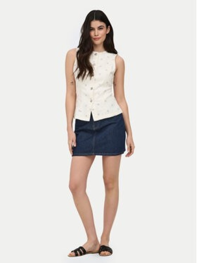 ONLY Spódnica jeansowa Stella 15339630 Granatowy Regular Fit