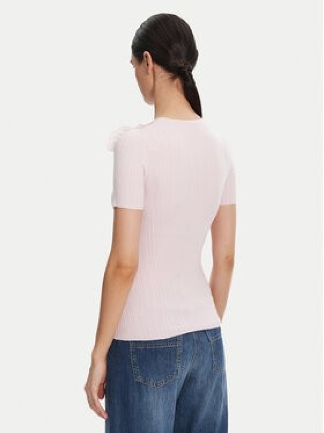 Elisabetta Franchi Sweter MK-55B-51E2 Fioletowy Slim Fit