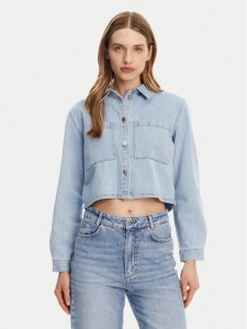 JDY Kurtka jeansowa Marly 15338847 Błękitny Oversize