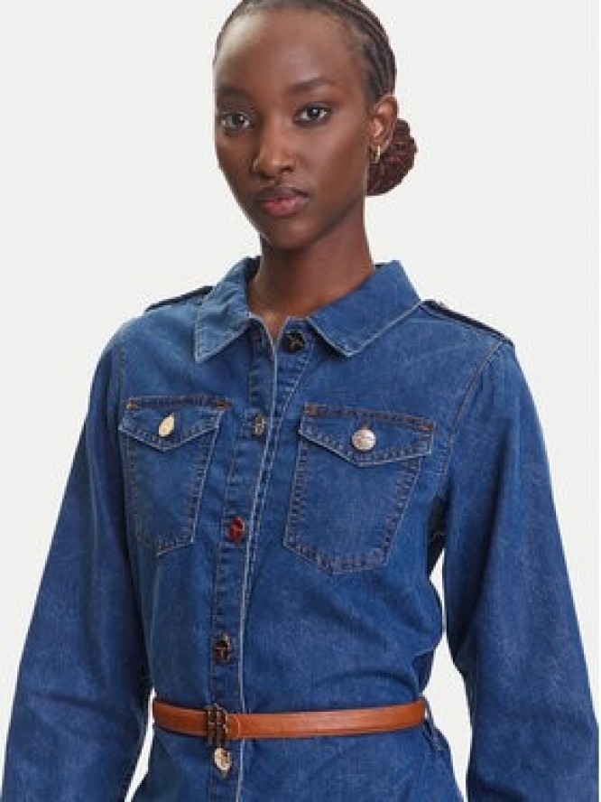 Fracomina Sukienka jeansowa FR25SD4004D417V6 Niebieski Regular Fit