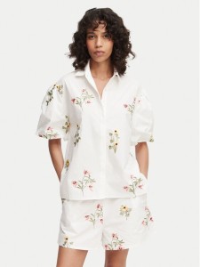 French Connection Koszula Cambria 729G7 Biały Relaxed Fit