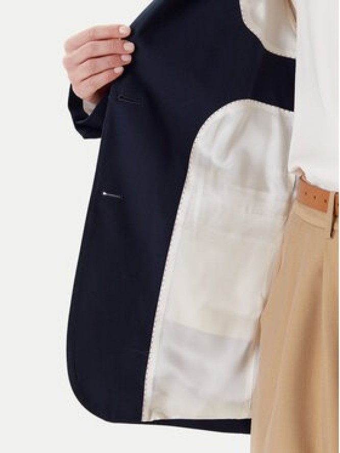 Tommy Hilfiger Marynarka Elevated WW0WW46808 Granatowy Relaxed Fit