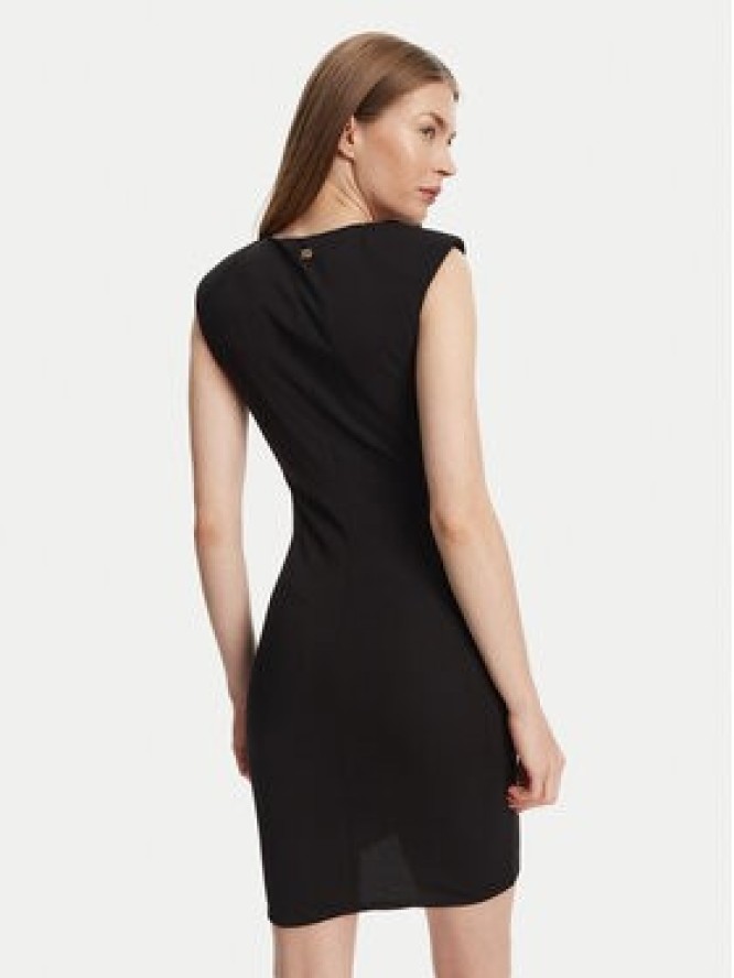 Just Cavalli Sukienka koktajlowa 78PAO949 Czarny Slim Fit