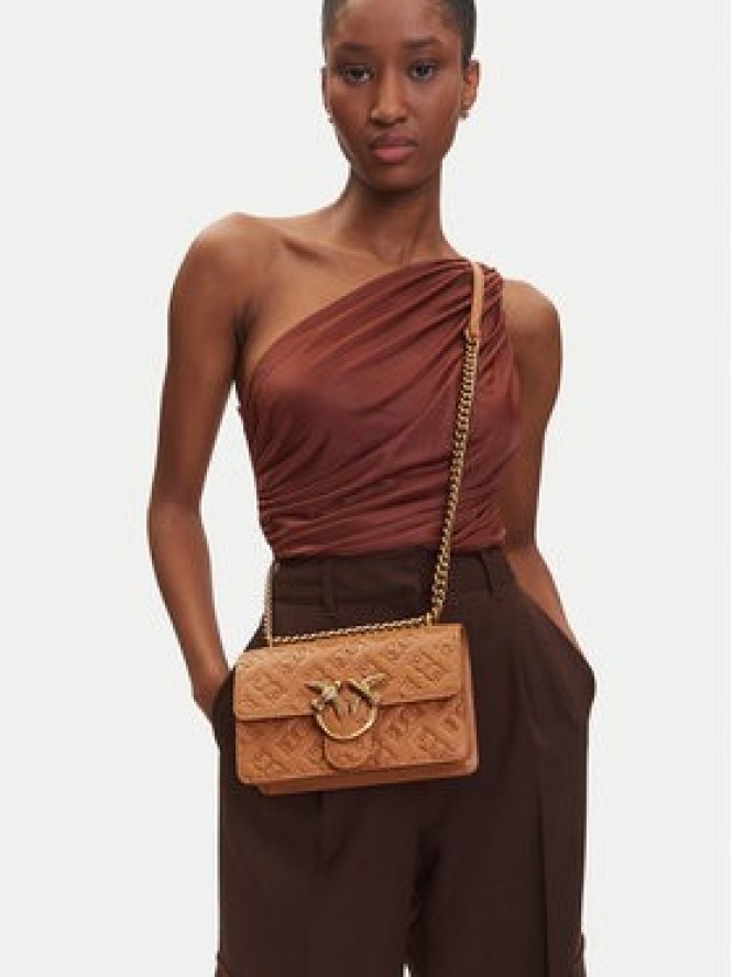 PINKO Torebka Love One Mini Dc PE 25 PLTT 100074 A1YB Brązowy