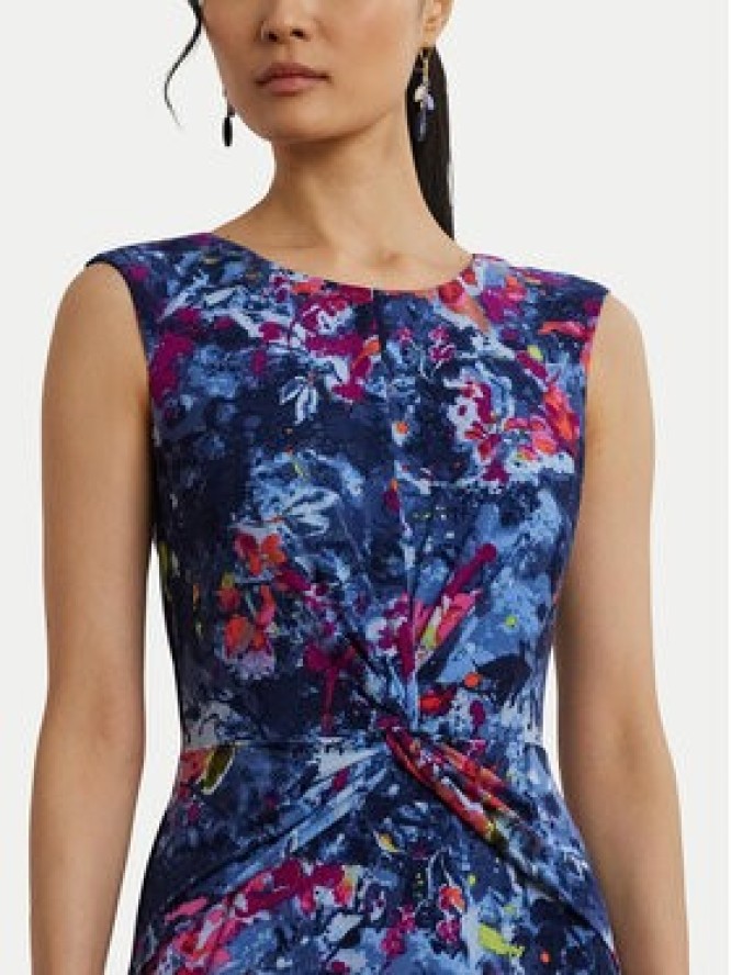 LAUREN RALPH LAUREN Sukienka koktajlowa 200973610001 Granatowy Regular Fit