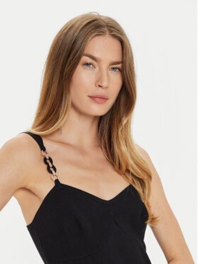 TWINSET Sukienka koktajlowa 242TP3181 Czarny Slim Fit