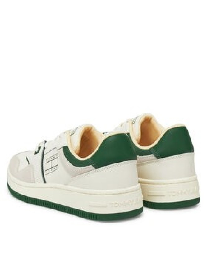 Tommy Jeans Sneakersy Tjw Retro Basket Washed Suede EN0EN02773 Biały