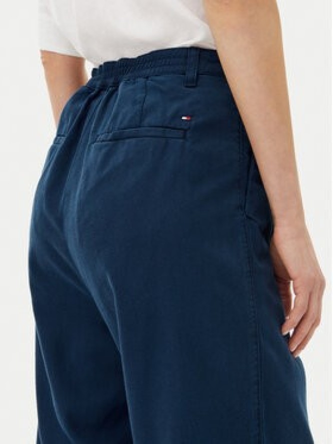 Tommy Hilfiger Spodnie materiałowe WW0WW45589 Granatowy Relaxed Fit