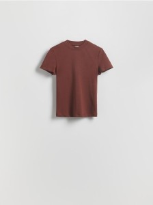 T-shirt regular - brązowy