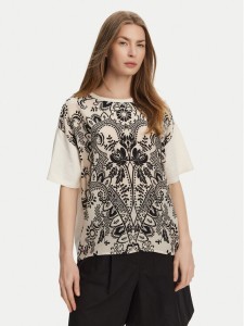 Weekend Max Mara T-Shirt Pampas 2515941082 Beżowy Relaxed Fit
