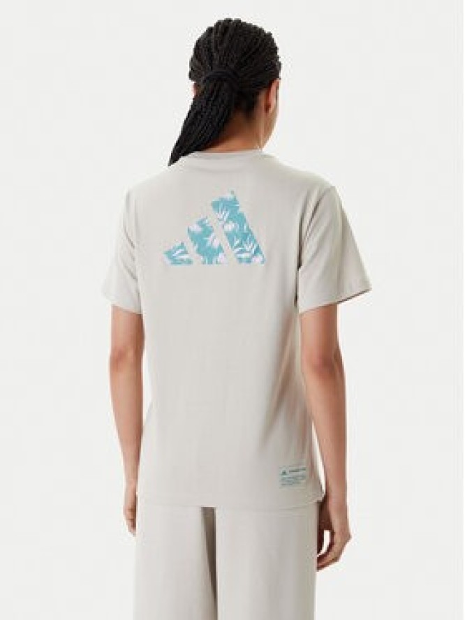 adidas T-Shirt House of Tiro Graphic JM4358 Beżowy Regular Fit