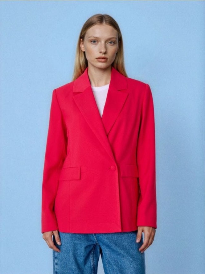 Żakiet jednorzędowy - różowy