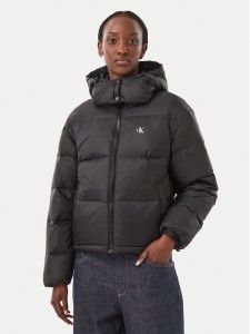 Calvin Klein Jeans Kurtka puchowa Essential LV047H500G Czarny Relaxed Fit