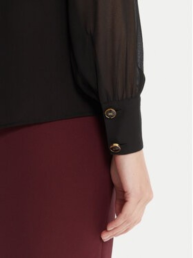 Elisabetta Franchi Bluzka CA-133-57E2-V400 Czarny Regular Fit