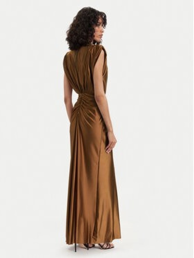 ACCESS FASHION Sukienka wieczorowa 63-3333-124 Brązowy Regular Fit