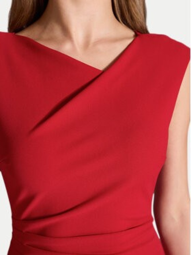 Swing Sukienka koktajlowa 5AI16700 Czerwony Slim Fit