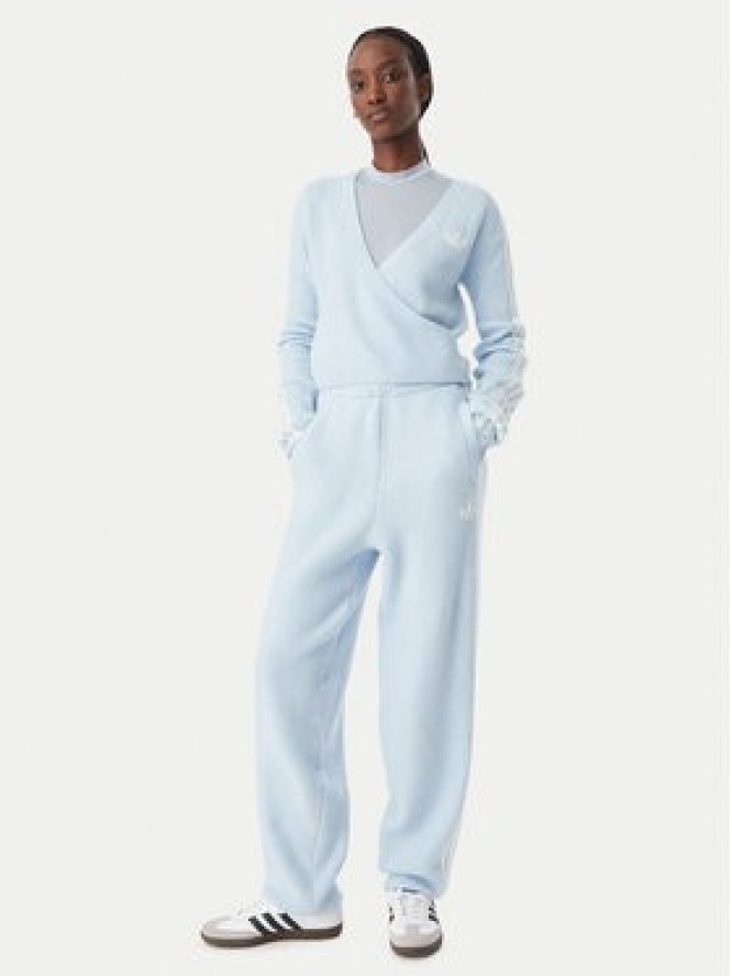 adidas Sweter Adidas x Jennie Knitted Wrap LD8932 Niebieski jasny Slim Fit