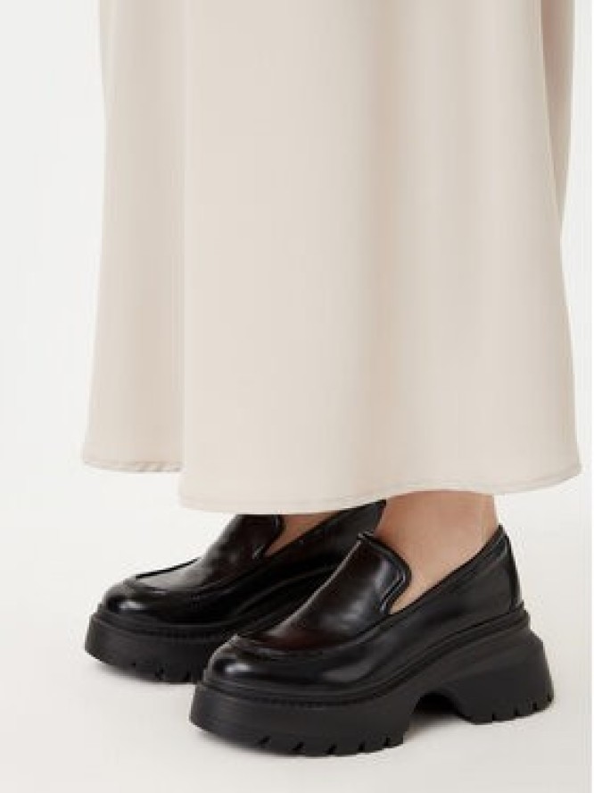 Pieces Spódnica midi Franan 17116541 Beżowy Regular Fit