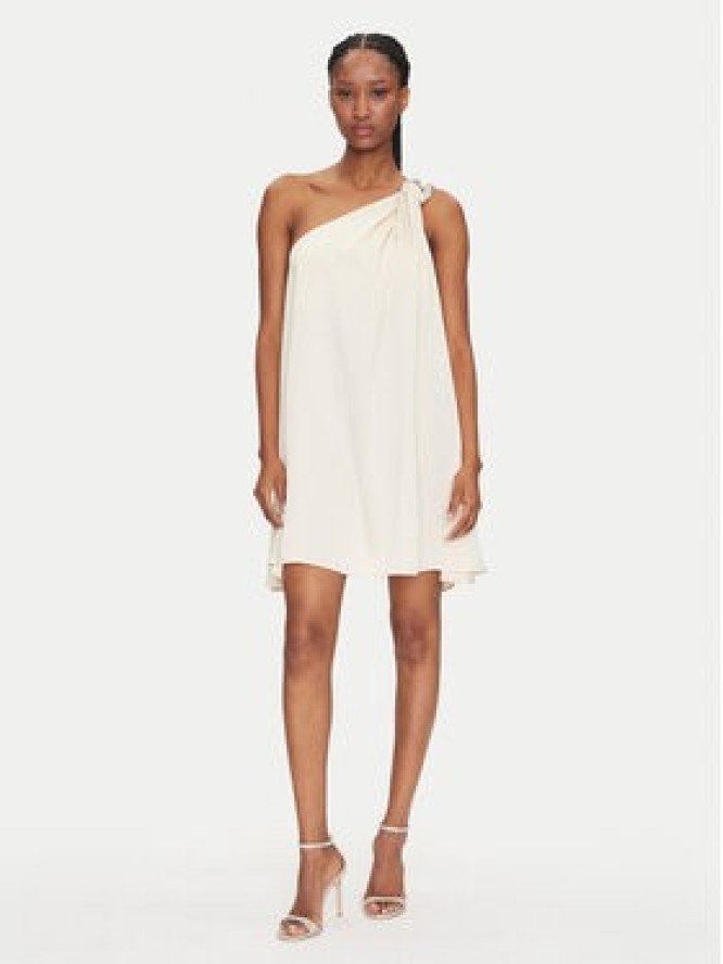 Eleh Sukienka koktajlowa ESS250050 Écru Regular Fit