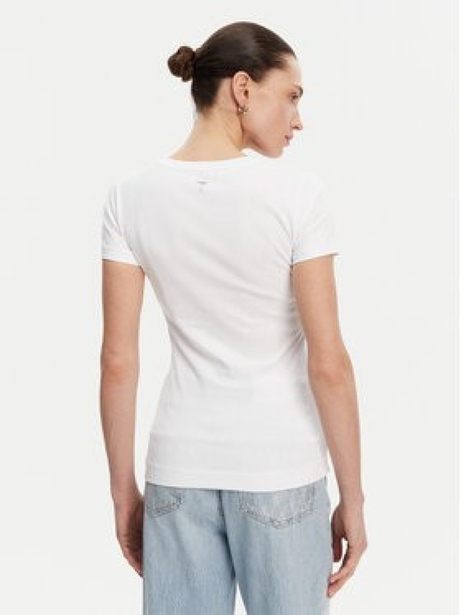 Guess T-Shirt W5GI08 J1314 Biały Slim Fit