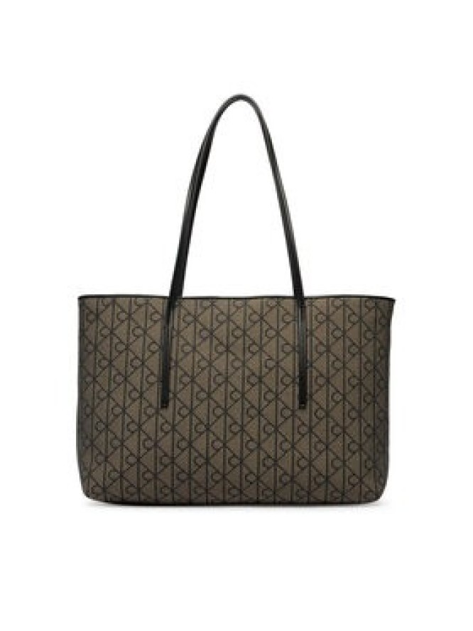 Calvin Klein Torebka Emblem Trio Pebble Shoulder Bag LV04F3750G Brązowy